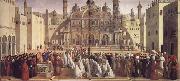 Gentile Bellini St.Mark Preaching in Alexandria oil painting on canvas